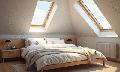Chambre moderne et chaleureuse avec Velux GGL M04